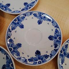 デルフト焼き　カップ＆ソーサー　6セットの画像