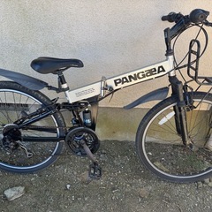 PANGAEA(パンゲア) CONTENDER コンテンダー 26インチ 折りたたみマウンテンバイク シルバー Wサスペンション シマノ18段変速 の画像