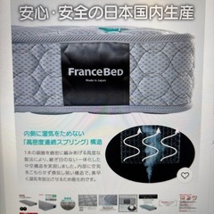 フランスベッド　マットレス　コイルスプリング　かため　シングルの画像