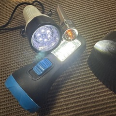 東芝　K-123　常備灯　懐中電灯  LEDライト　など★昭和レトロ　　5点セットの画像