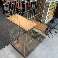 ★来店限定★　キャットタワーゲージ　中古品　使用感あり　高さ117㎝の画像