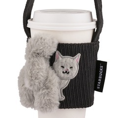 スタバ　台湾限定　ドリンクホルダー　猫の画像