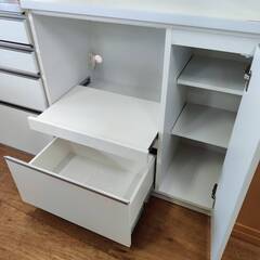 【愛品倶楽部柏店】土井インテリヤ 2枚扉キッチンボード セル90 OP 幅90cm モイス 国産の画像