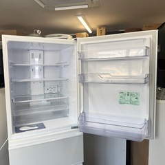 【美品‼️】三菱 2022年製 330Lノンフロン冷凍冷蔵庫 自動製氷 2段ワイドチルド パールホワイト♪の画像