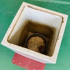 傘立て　陶器　和風　正角傘立て　モダン　玄関の画像