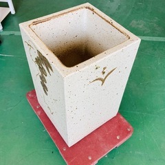 傘立て　陶器　和風　正角傘立て　モダン　玄関の画像