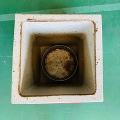 傘立て　陶器　和風　正角傘立て　モダン　玄関の画像