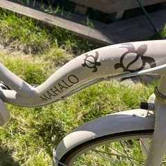 イオンバイク　玉越 22インチ　マハロ　エルB  アイボリー　女の子　子供用自転車の画像
