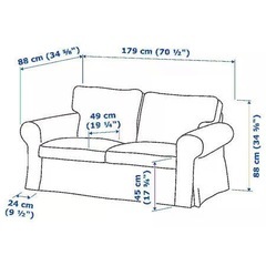 IKEA  ソファ　EKTORP  の画像