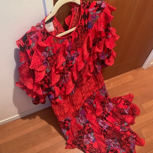 Diane Freis ORIGINALレッド　赤　ドレス　L から