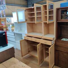 【愛品倶楽部柏店】岡家具工業 3枚扉ダイニングボード プレッソ120 OP 幅120cmの画像
