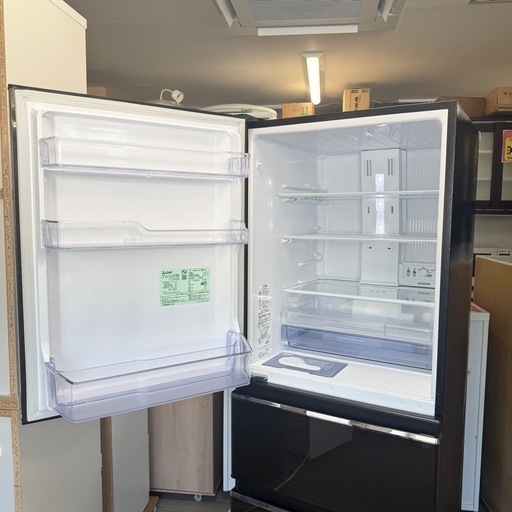 【超美品‼️】三菱 2020年製 330Lノンフロン冷凍冷蔵庫 自動製氷 氷点下ストッカー グロッシーブラウン♪