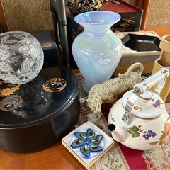 🪻【花瓶、茶櫃、茶器、お盆置物などまとめて】ご入り用の方どうぞ！ の画像