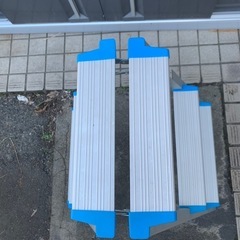 脚立　アルミ踏み台（ブルー）の画像