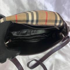 BURBERRY バーバリー ノバチェック ショルダーバッグ ボルドー 希少の画像