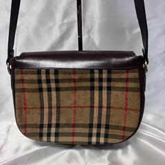 BURBERRY バーバリー ノバチェック ショルダーバッグ ボルドー 希少の画像