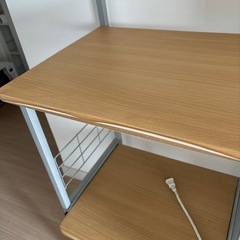 コンセント付き　家電ラックの画像