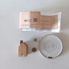 shiturae select 小さな家の香炉 木製 陶器の画像