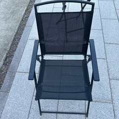 折りたたみテーブル チェア 2点セットの画像