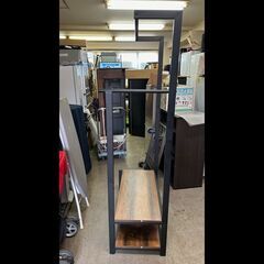 札幌限定配送/お引き取り可◆家具◆JK-PLAN◆インダストリアル ハンガーラック◆KKS-0019◆W75 D45 H160の画像