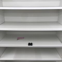 ★リユースのサカイ春日部店★KJ11095  収納棚 ホワイト H180×W80×D35 クリーニング済みの画像