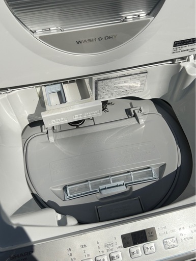 シャープ　電気洗濯乾燥機　ES-TX5F-S 2021年製　5.5キロ