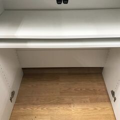 ★リユースのサカイ春日部店★KJ11095  収納棚 ホワイト H180×W80×D35 クリーニング済みの画像