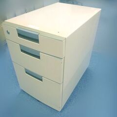 「追加出品」スチール キャビネット 引出 3段  ワゴン 中古の画像