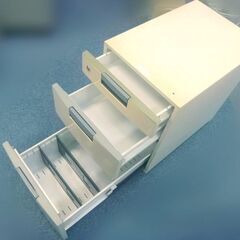 「追加出品」スチール キャビネット 引出 3段  ワゴン 中古の画像