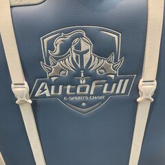 ★来店限定★　AutoFull E-SPORTS CHAIR ゲーミングチェア 使用感あり 中古品  ブルーの画像