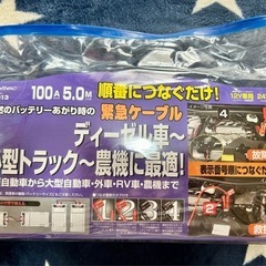 未使用　緊急ブースターケーブルの画像