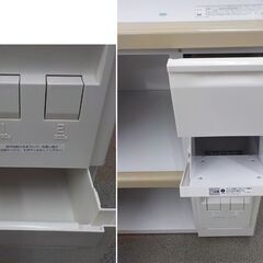 ハイザー付き レンジ台 幅56㎝ ホワイト エムケー精工 SK-306 コンセント付き キッチン収納庫 米びつ レンジラック　西岡店の画像