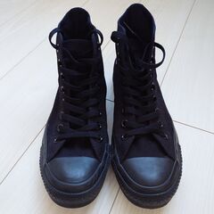 コンバース　ハイカットブラック25cmの画像