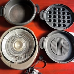 タイガー　グリル鍋３枚タイプ　電気鍋　CQD-B300 19年製　中古の画像