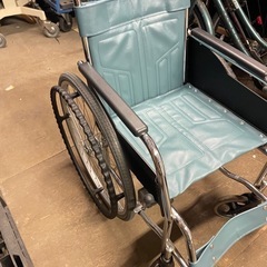 北九州市内配送無料 車いす（自走・スチール）背固定 DM-81（ソリッドタイヤ）の画像