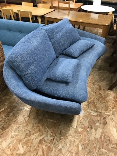 ジャングルジャングル貝塚店 2人掛けソファ 2人用ソファ ブルー 貝塚市