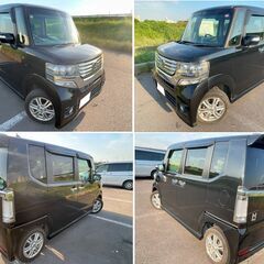 自社ローン！！ホンダ N-BOXカスタム G Lパッケージ H24年式　ナビ・バックカメラ・ドラレコ・パワスラ 車検２年満タン乗り出しの画像