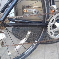 ロードバイク黒★ルイガノ☆現金直接引き取りのみの画像