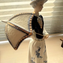 ドマン　DEMAIN メーカーの傘を持った貴婦人人形の画像