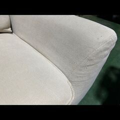 札幌お引き取り限定◆家具◆ニトリ◆カジュアルソファ/布製/ベージュ◆パック3◆W132 D78 H78の画像