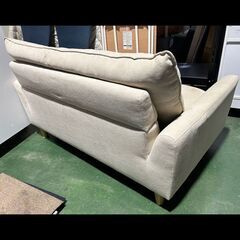札幌お引き取り限定◆家具◆ニトリ◆カジュアルソファ/布製/ベージュ◆パック3◆W132 D78 H78の画像