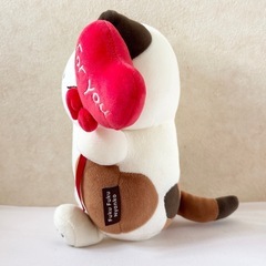 【美品】 ふくふくにゃんこ バルーンおすわりクッション ミケ ぬいぐるみ ネコ ハピンズの画像