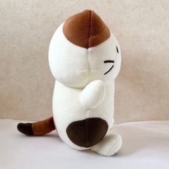 【美品】 ふくふくにゃんこ バルーンおすわりクッション ミケ ぬいぐるみ ネコ ハピンズの画像