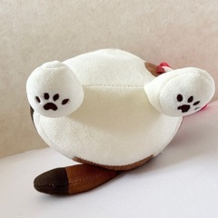 【美品】 ふくふくにゃんこ バルーンおすわりクッション ミケ ぬいぐるみ ネコ ハピンズの画像