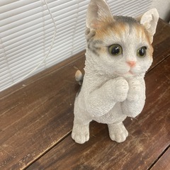 動物猫置物の画像