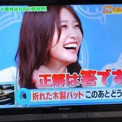 シャープ HDD ブルーレイレコーダー内蔵 32型 TV B-CASカード リモコン付き の画像