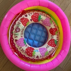 ビニールプールと浮き輪セットの画像
