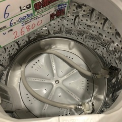 配送可【ヤマダ】6K洗濯機★2023年製　分解クリーニング済み/6ヶ月保証付き【管理番号12907比】の画像