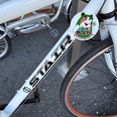 🚴【自転車】入荷！STAIR クロスバイク14段変速 700×245C前後荷台付【綺麗め自転車 買います！アールワン田川】の画像