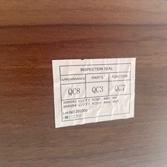 ニトリ レンジ台 KC001 DBR 3段 レンジボード キッチン収納 便利 棚 キャスター付き ダークブラウンW490 D400 H850 中古品 ③の画像